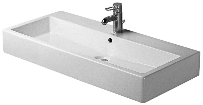 Duravit Vero wastafel 100x47 cm rechthoekig meubel wit glans 0454100000