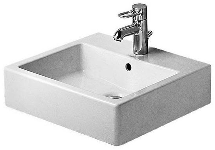 Duravit Vero wastafel 50x47 cm rechthoekig meubel wit glans 0454500000