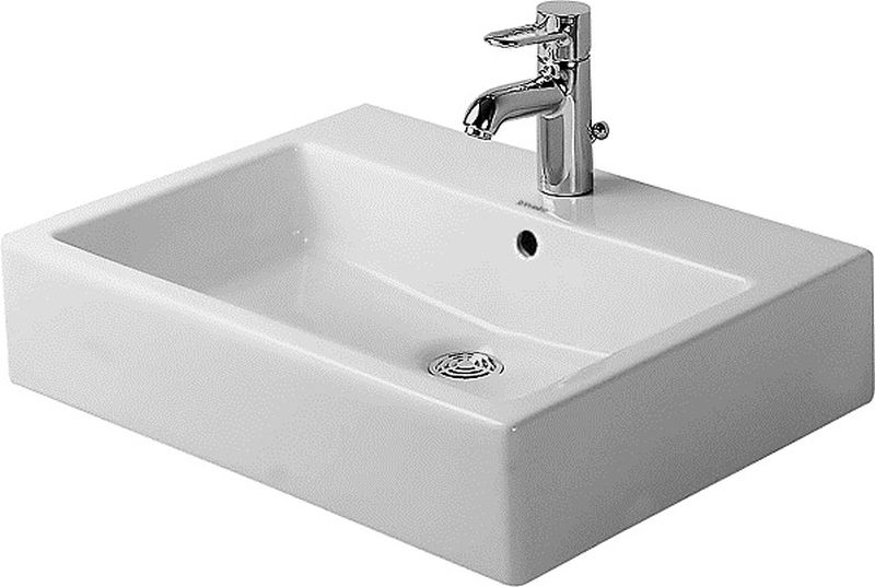 Duravit Vero wastafel 50x47 cm rechthoekig opbouw wit glans 0452500000