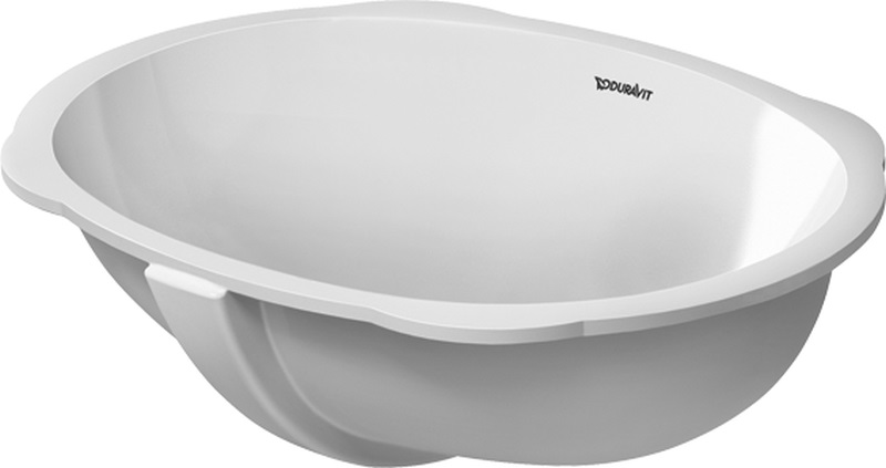 Duravit Santosa wastafel 51x37.5 cm ovaal onderblad wit glans 0466510000