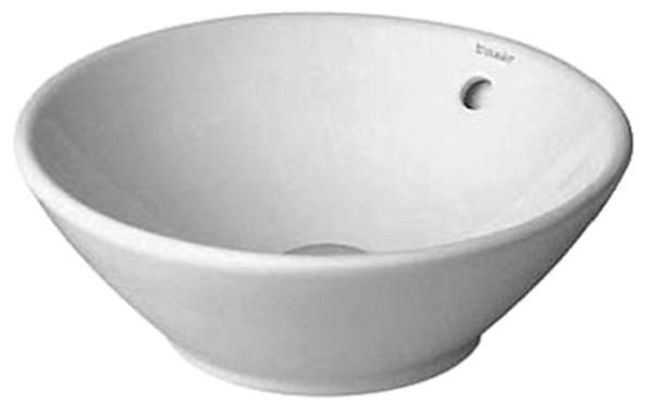Duravit Design Classics wastafel 42x42 cm rond opbouw wit glans 0325420000