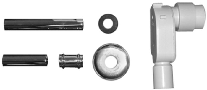 Duravit wastafelsifon flessengroen chroom-wit 0050441000