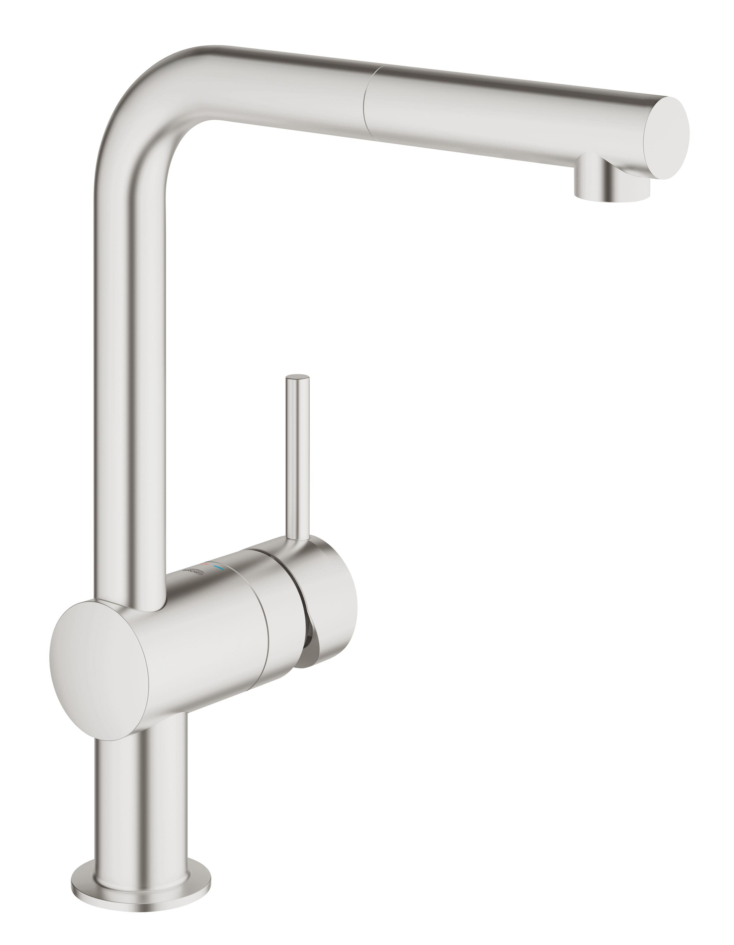Grohe Minta keukenkraan staand roestvrij staal 32168DC0
