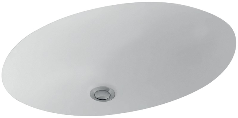 Villeroy & Boch Evana wastafel 50x35 cm ovaal onderblad wit glans 61470001