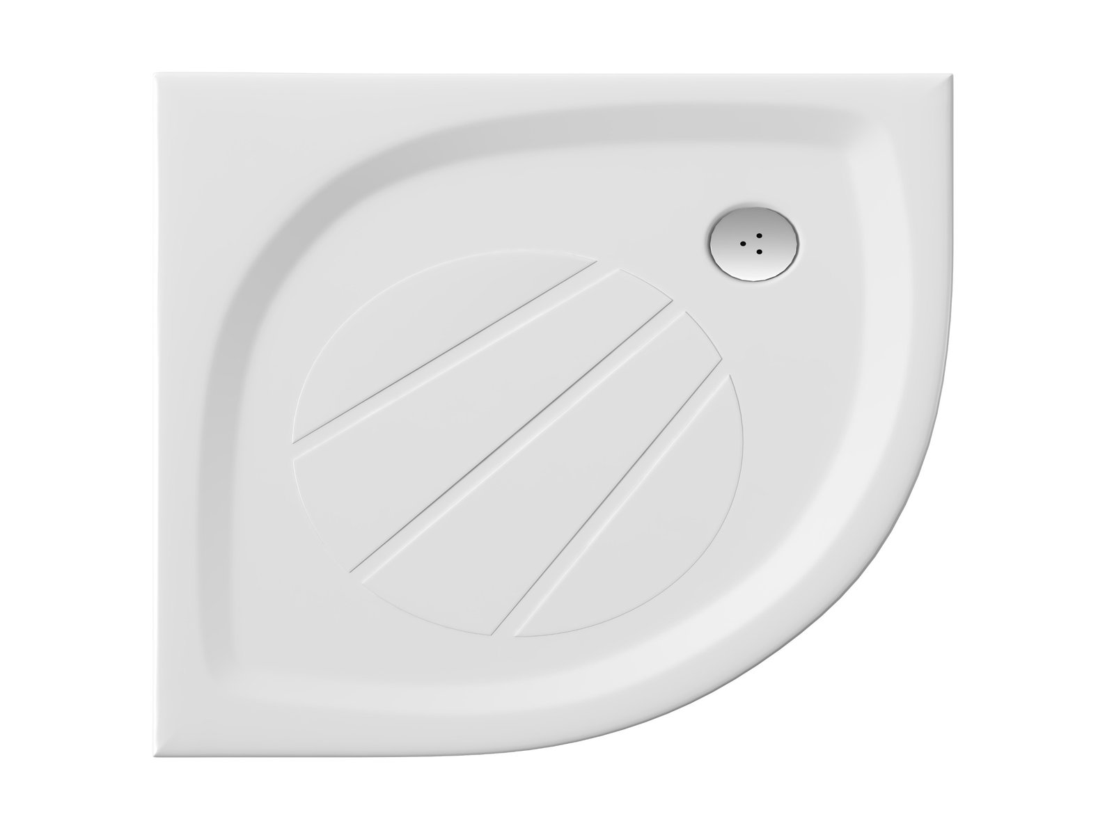 Ravak Elipso Pro halfronde douchebak 100x100 cm wit XA23AA01010