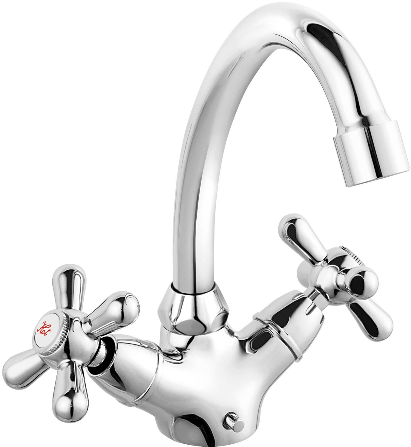Ferro Retro wastafelkraan staand chroom XR2