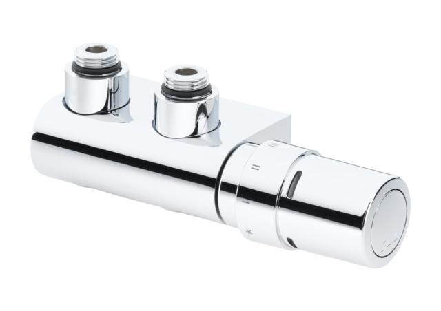 Danfoss VHX-D/RAX hoekafsluiting chroom 013G4279