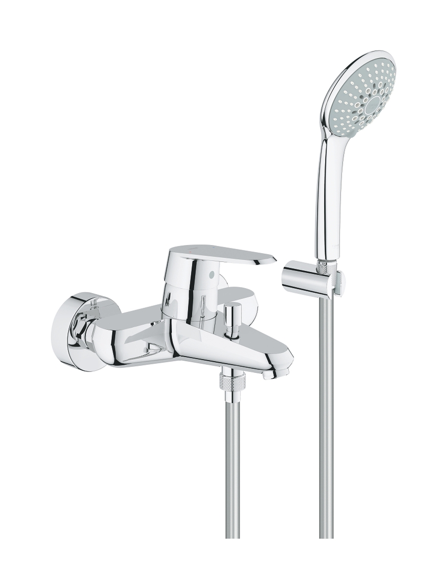 Grohe Eurodisc Cosmopolitan bad- en douchekraan wand StarLight Chrome 33395002