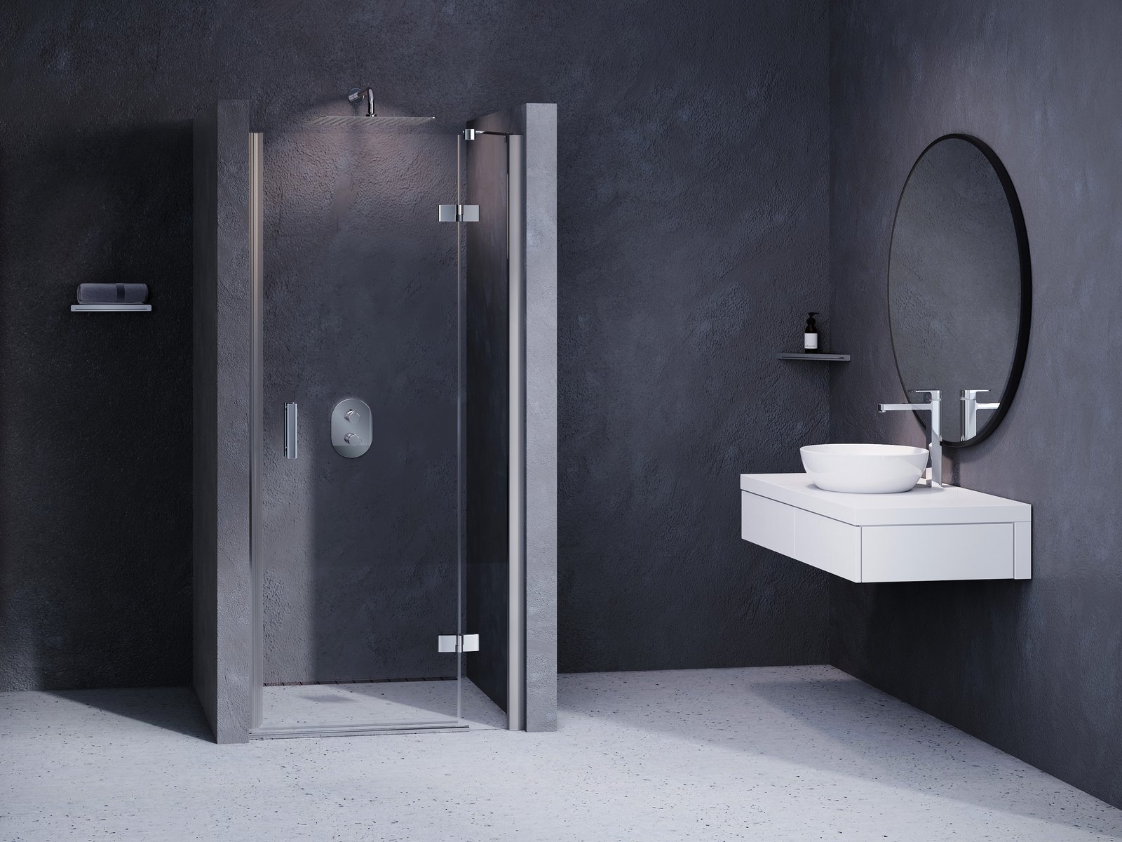 Ravak SmartLine douchedeur 90 cm kantelbaar chroom glans/helder glas 0SP7AA00Z1