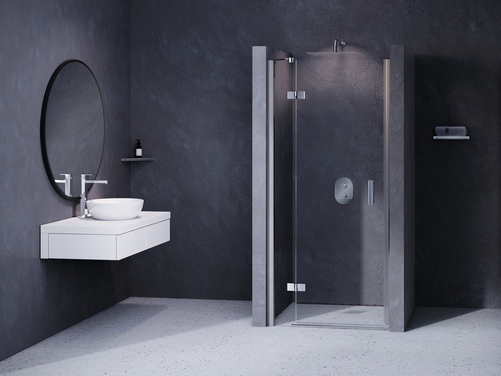 Ravak SmartLine douchedeur 100 cm kantelbaar chroom glans/helder glas 0SLAAA00Z1