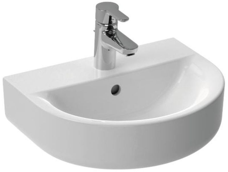Ideal Standard Connect wastafel 45x36 cm halfrond klassiek wit glans E796801