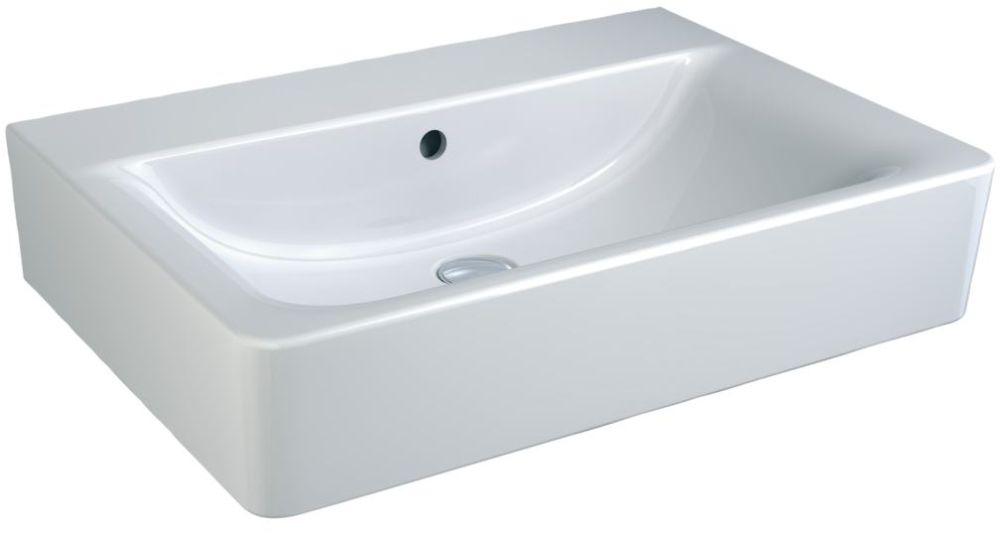 Ideal Standard Connect wastafel 60x46 cm rechthoekig klassiek wit glans E810101