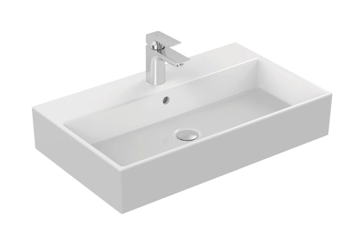 Ideal Standard Strada wastafel 71x42 cm rechthoekig klassiek-opbouw wit glans K078201