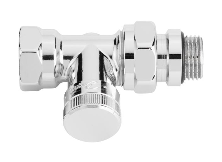 Danfoss RLV-CX rechte afsluiting chroom 003L0274