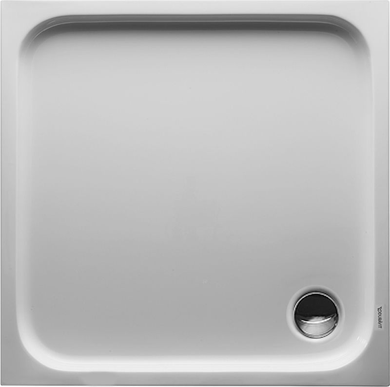 Duravit D-Code vierkante douchebak 80x80 cm wit 720101000000001