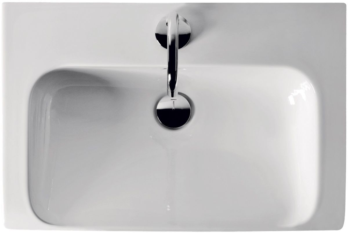 Kerasan Agua Libre wastafel 60x40 cm inbouw zwart mat 341131