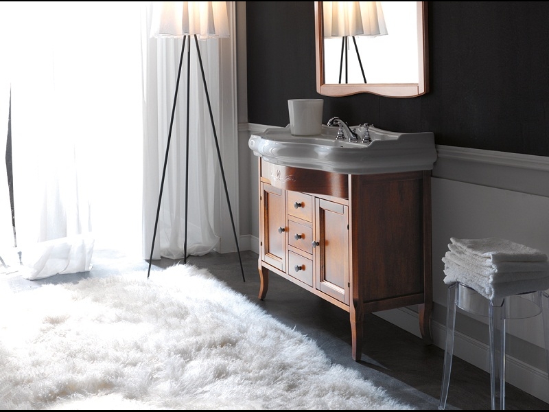 Kerasan Retro kast 100x54.5x75 cm onder de wastafel staand noot 734740
