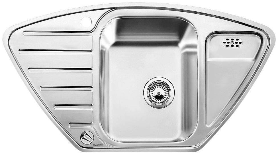Blanco Lantos 9 E-IF stalen spoelbak 93x51 cm staal 516277