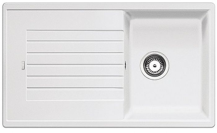 Blanco Zia 45 SL spoelbak van graniet 86x50 cm wit 516740