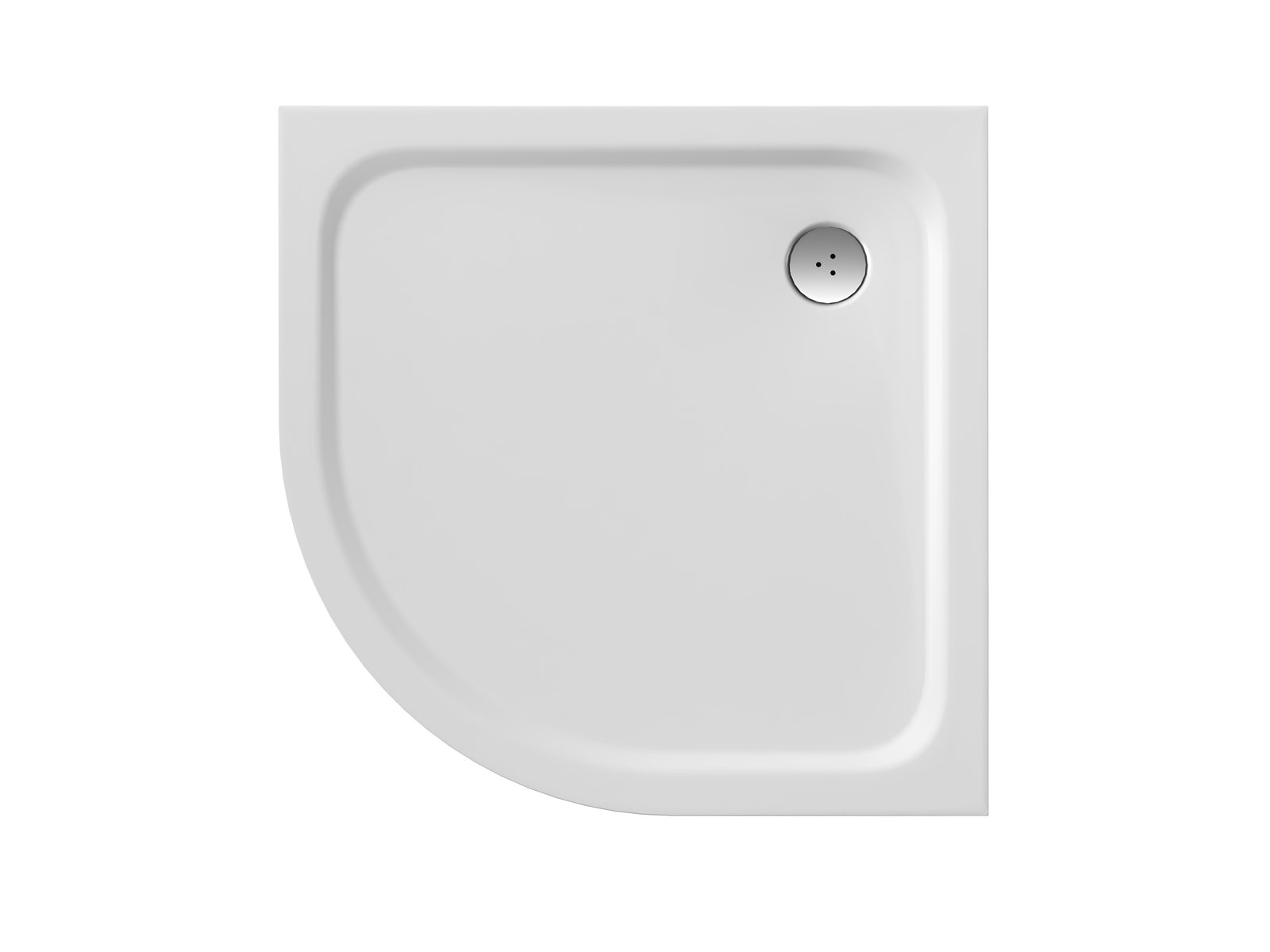 Ravak Elipso Pro halfronde douchebak 80x80 cm wit XA244401010