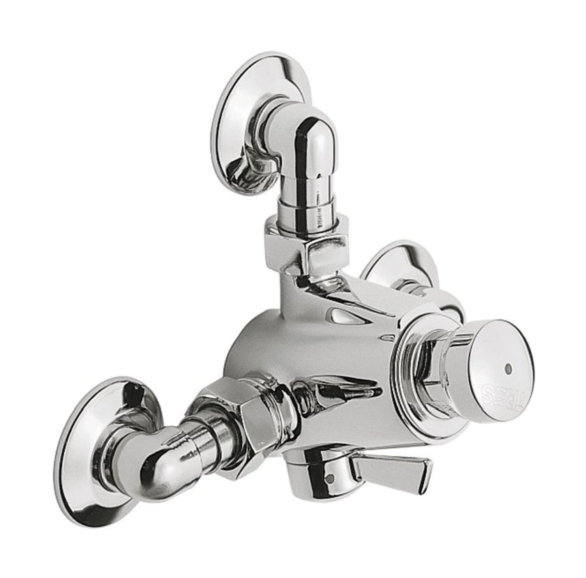 Tres Selection douchekraan wand chroom 1.12.162