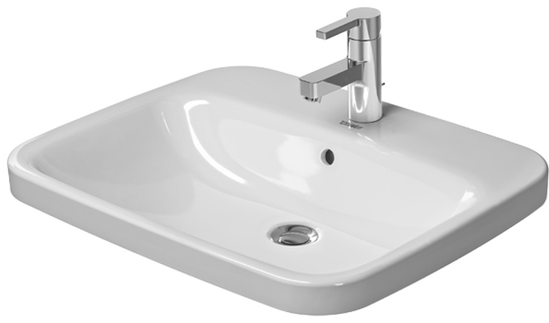 Duravit DuraStyle wastafel 61.5x49.5 cm rechthoekig inbouw wit glans 0374620000