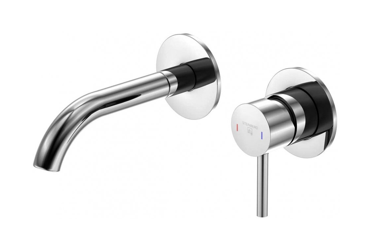 Steinberg 100 wastafelkraan inbouw chroom 1001801