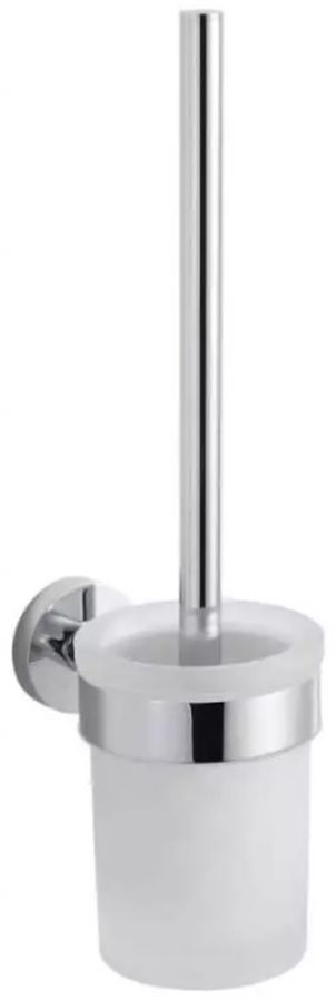 Stella Classic toiletborstel ingeschroefd chroom-glas 07.431