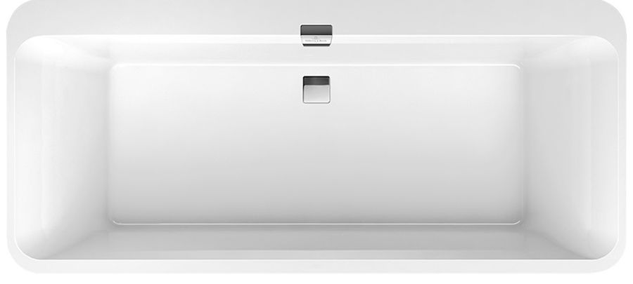 Villeroy & Boch Squaro Edge 12 rechthoekig bad 180x80 cm wit UBQ180SQE7DV-01