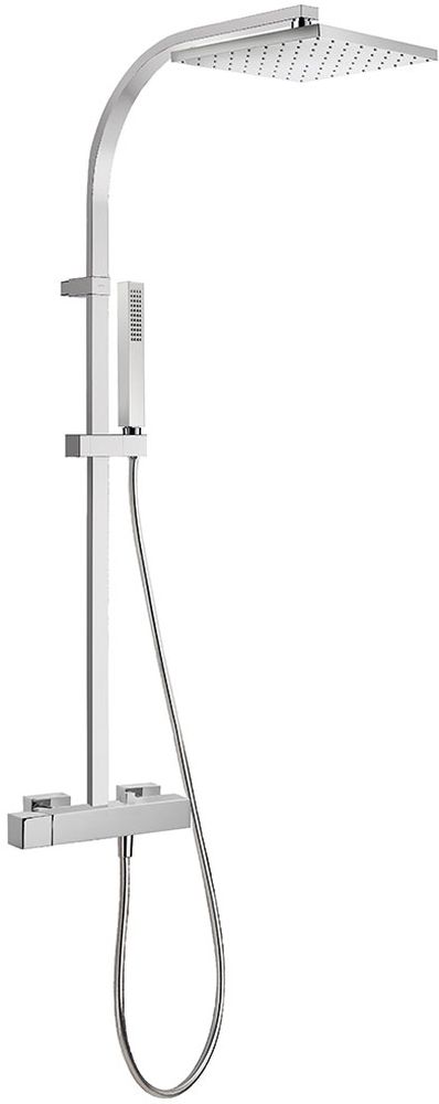 Tres Cuadro-Tres doucheset wand met regendouche chroom 007.191.01