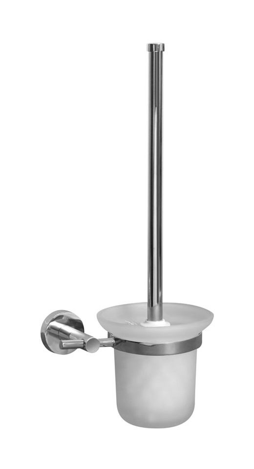 BISK For You toiletborstel ingeschroefd chroom-glas 1182