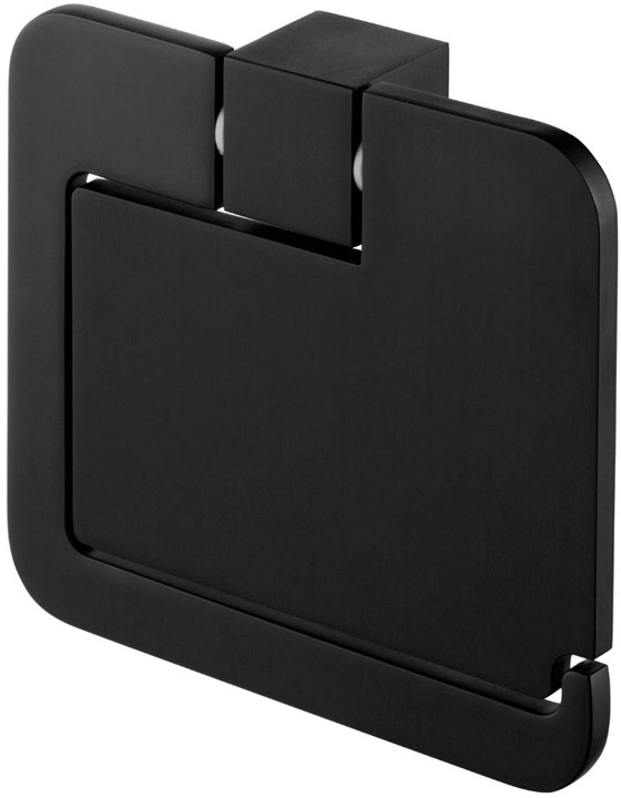 BISK Futura black toiletpapierhouder zwart 02961