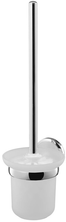 BISK Sensation toiletborstel gelijmd chroom-glas 03094
