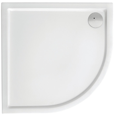 Roca Malaga halfronde douchebak 90x90 cm wit A276259000