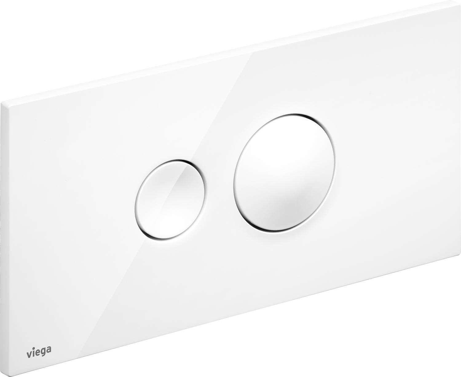 Viega Visign spoelknop voor het toilet wit 597108