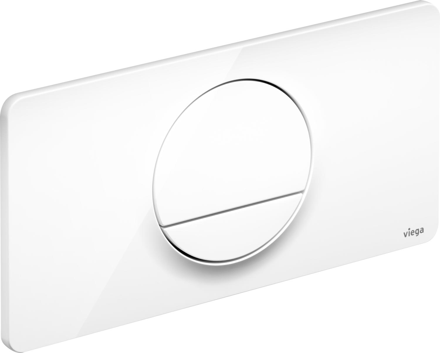 Viega Visign spoelknop voor het toilet wit 654498