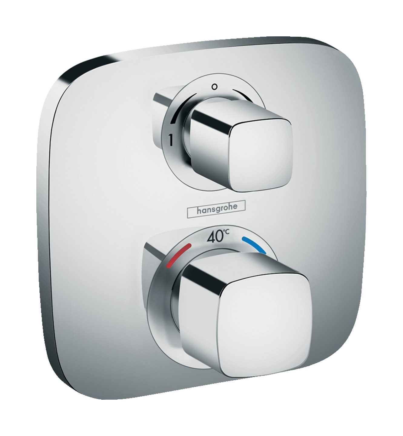Hansgrohe Ecostat bad- en douchekraan inbouw met thermostaat chroom 15708000