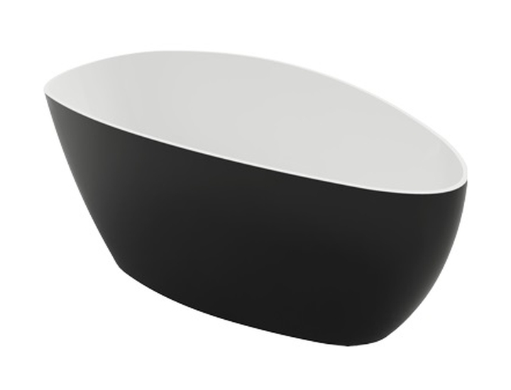 Omnires M+ vrijstaand bad 170x77 cm ovaal tweekleurig BarcelonaXLBCP