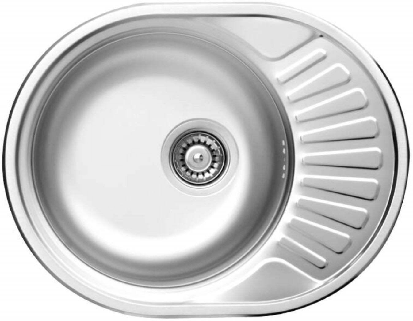 Deante Twist stalen spoelbak 58x44.5 cm staal ZEU_011C