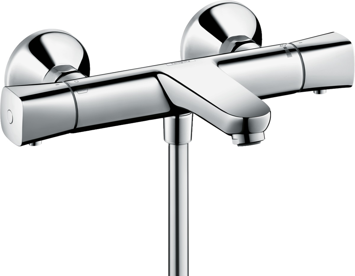 Hansgrohe Ecostat bad- en douchekraan wand met thermostaat chroom 13123000