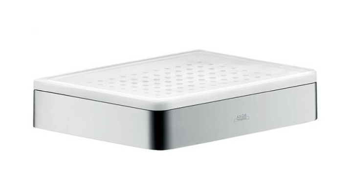 Axor Universal zeepschaaltje wand chroom-wit 42803000