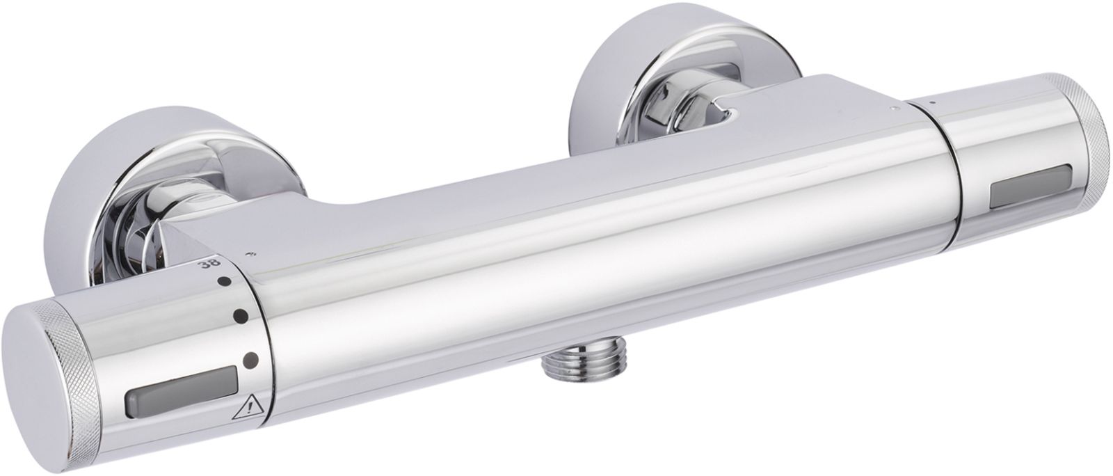 Teka Alaior XL douchekraan wand met thermostaat chroom 222010200