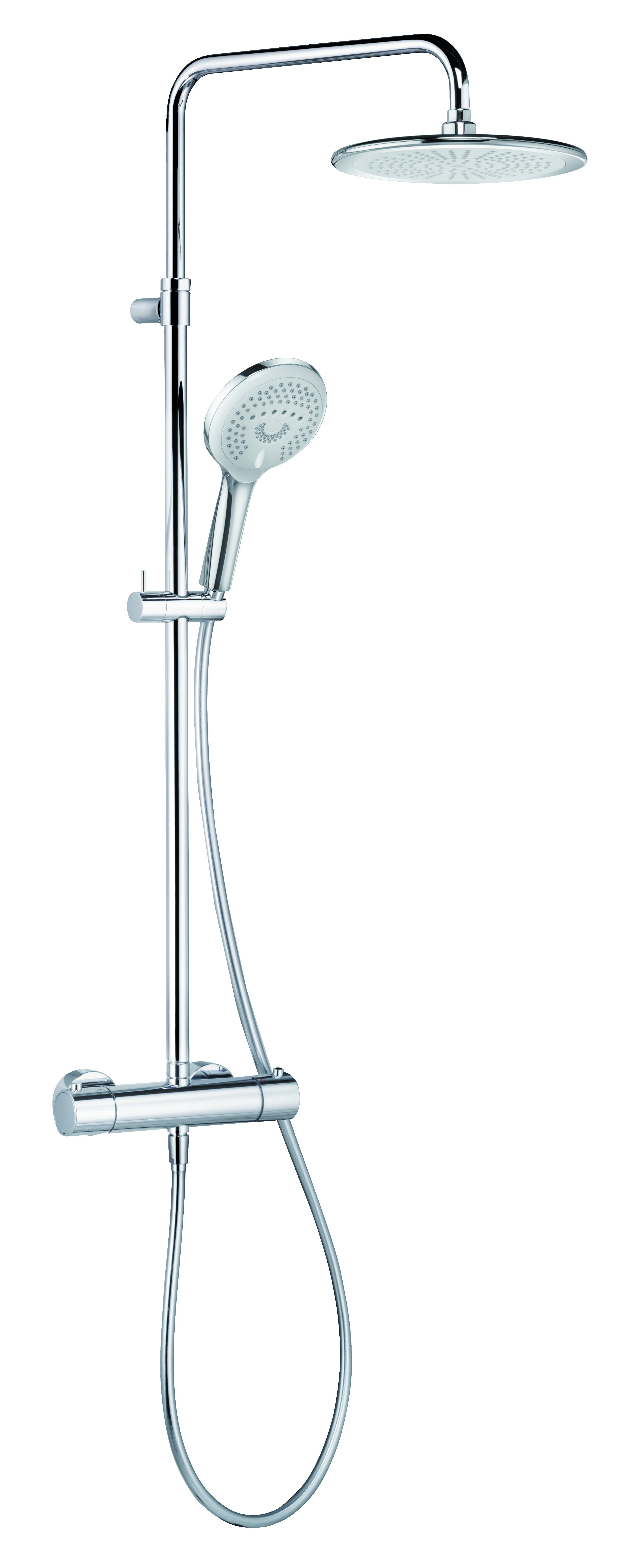 Kludi Dual Shower System doucheset wand met thermostaat chroom 6709205-00