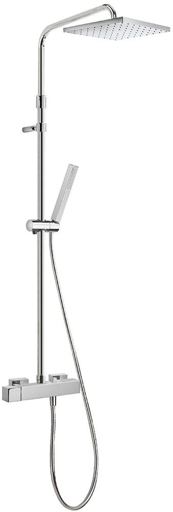 Tres Cuadro-Tres doucheset wand met regendouche chroom 007.197.01