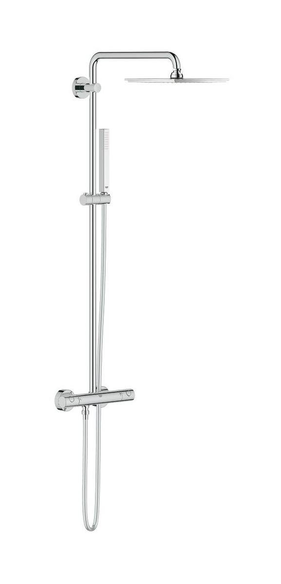 Grohe Euphoria doucheset wand met thermostaat met regendouche StarLight Chrome 26187000