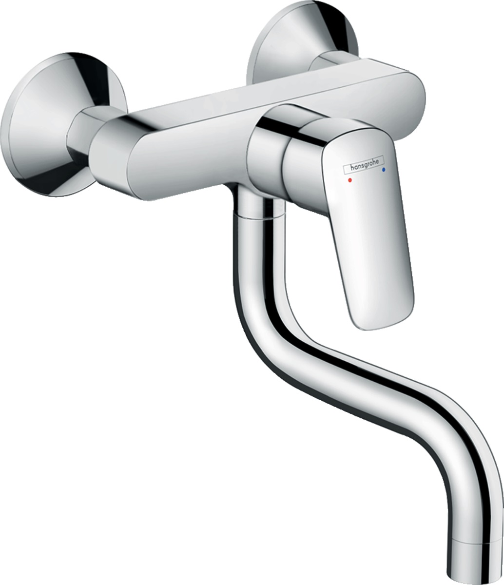 Hansgrohe Logis keukenkraan wand chroom 71836000
