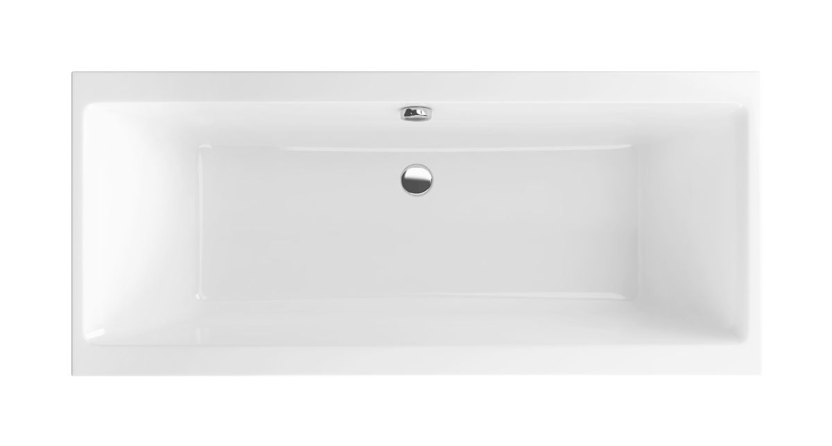 Excellent Pryzmat rechthoekig bad 180x80.5 cm wit WAEX.PRY18WHS