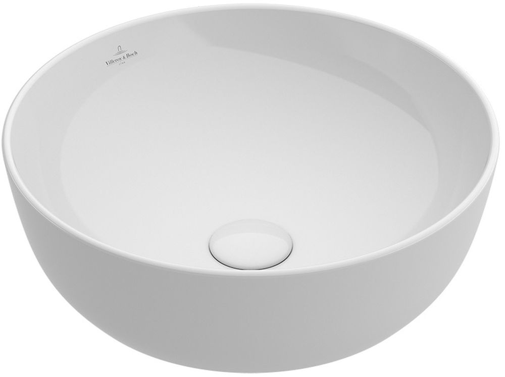 Villeroy & Boch Artis wastafel 43x43 cm rond opbouw wit glans 417943R1