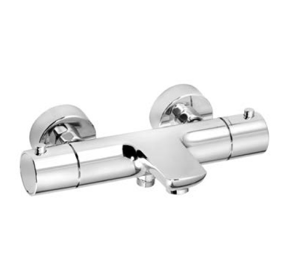 Kludi Objekta bad- en douchekraan wand met thermostaat chroom 352010538