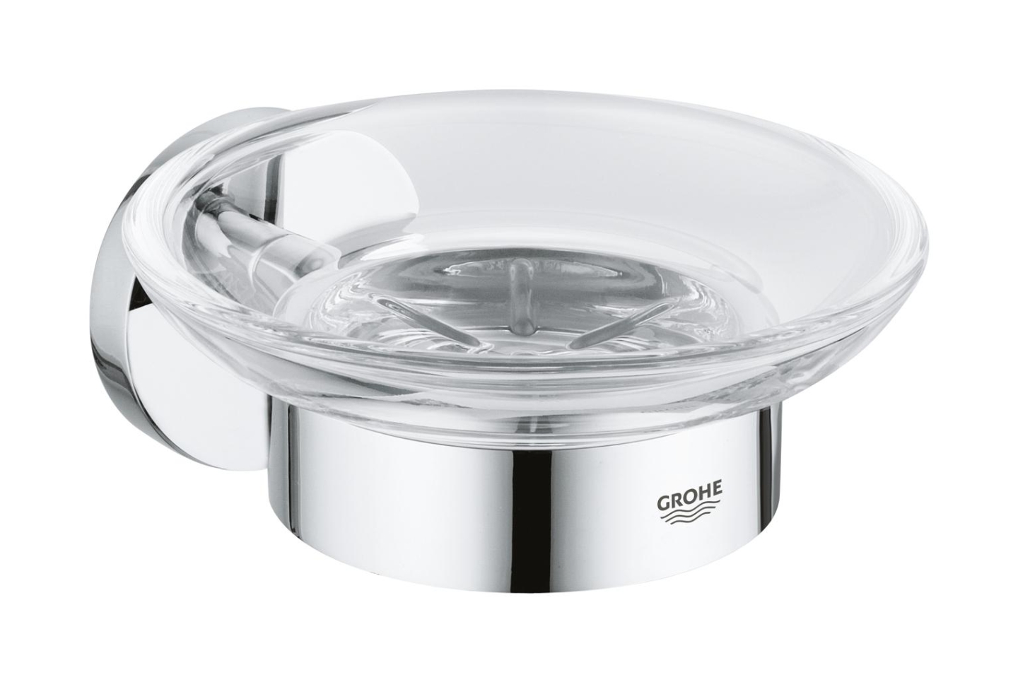 Grohe Essentials zeepschaaltje wand chroom-doorzichtig 40444001